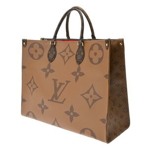 Louis Vuitton canvas handbag On bag the Go Monogram brown tote Giant